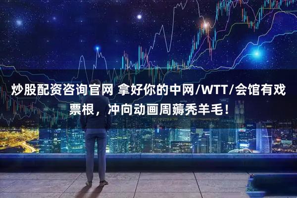 炒股配资咨询官网 拿好你的中网/WTT/会馆有戏票根，冲向动画周薅秃羊毛！