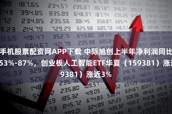 手机股票配资网APP下载 中际旭创上半年净利润同比预增53%-87%，创业板人工智能ETF华夏（159381）涨近3%