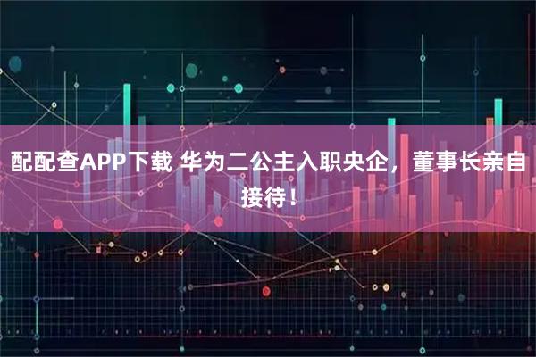 配配查APP下载 华为二公主入职央企，董事长亲自接待！